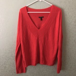 Eileen Fisher Tencel Silk Deep V Neck Sweater